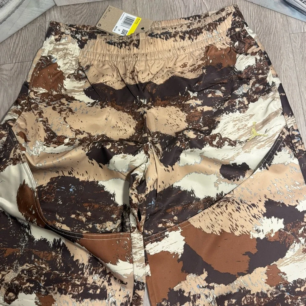 New Jordan Brooklyn Novelty Camo Womens Pants Loose Fit S, M, (Khaki/Brown